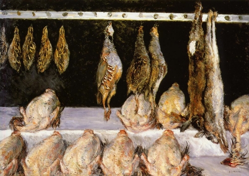 静物: 鶏と狩猟の獲物