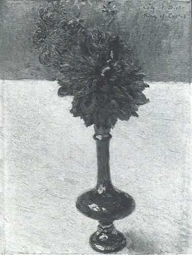 花瓶のカクタスダリア